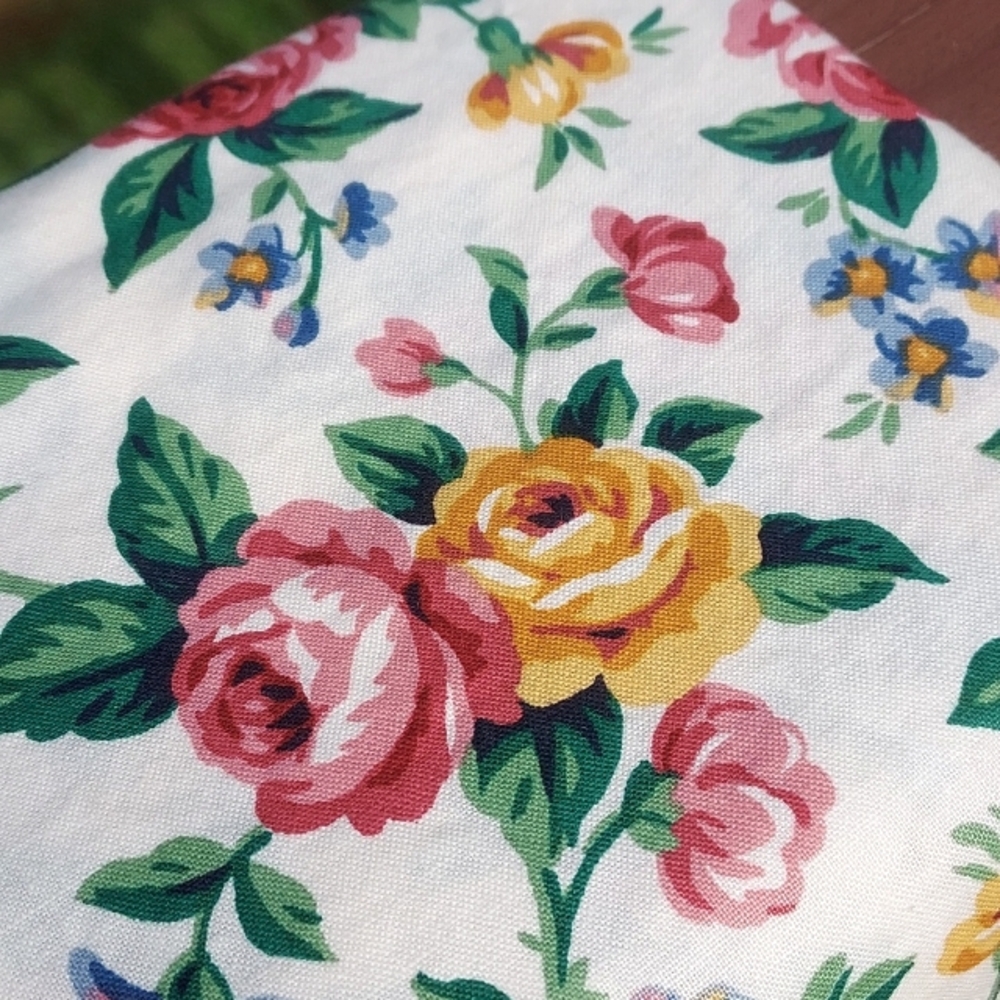 Longaberger "Garden Splendor" Roses Valance, Curtain Topper FINAL - Picture 5 of 7